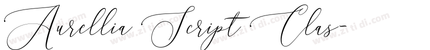 Aurellia Script Clas字体转换